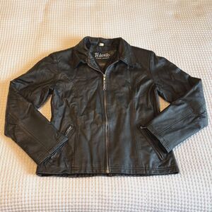 Vilanto Authentic Leatherwear Women's Black Leather Jacket Size S